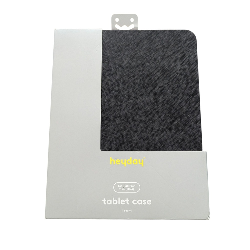 J3-O Apple iPad Pro 11-inch (2024, 5th Gen) Case‎ - heyday Black Faux Leather